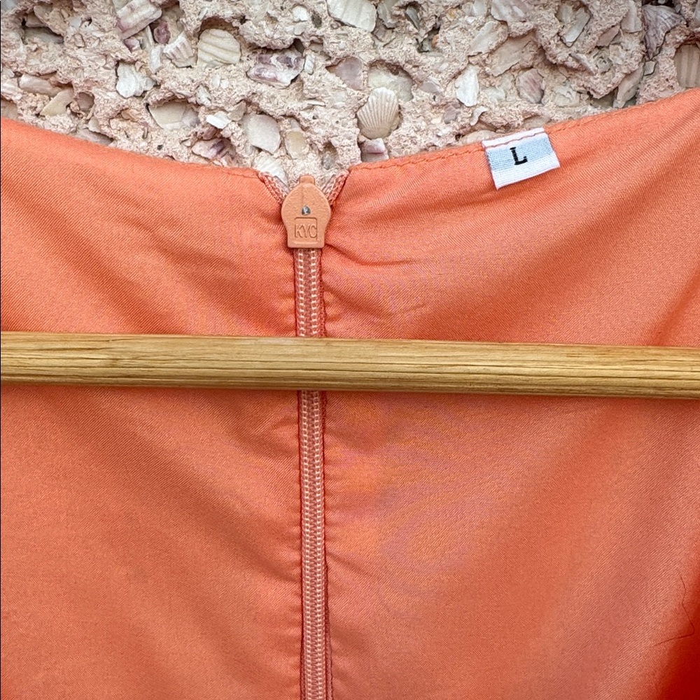 ❣️HOST PICK❣️Eyelet Mini Dress in Tangerine - Picture 6 of 9